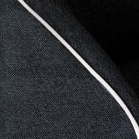 ダークグレー／ホワイトパイピング