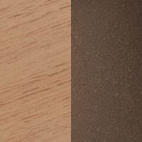 ナチュラル木目／真鍮色仕上