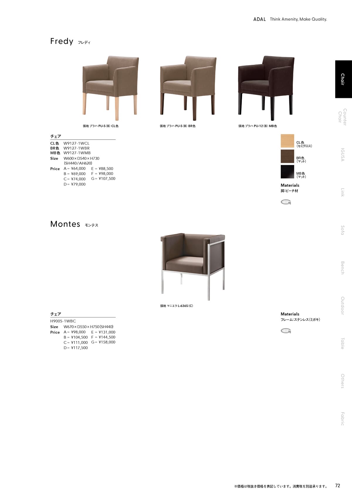 アダル ADAL カタログ P72