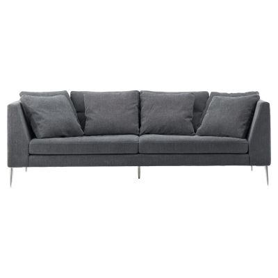 クロスレグ 2人掛アームソファ