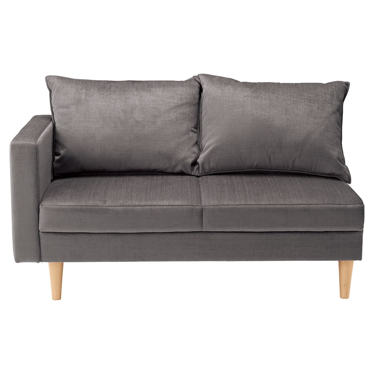 エステート 2人掛ワンアーム 右肘 木製脚-画像1