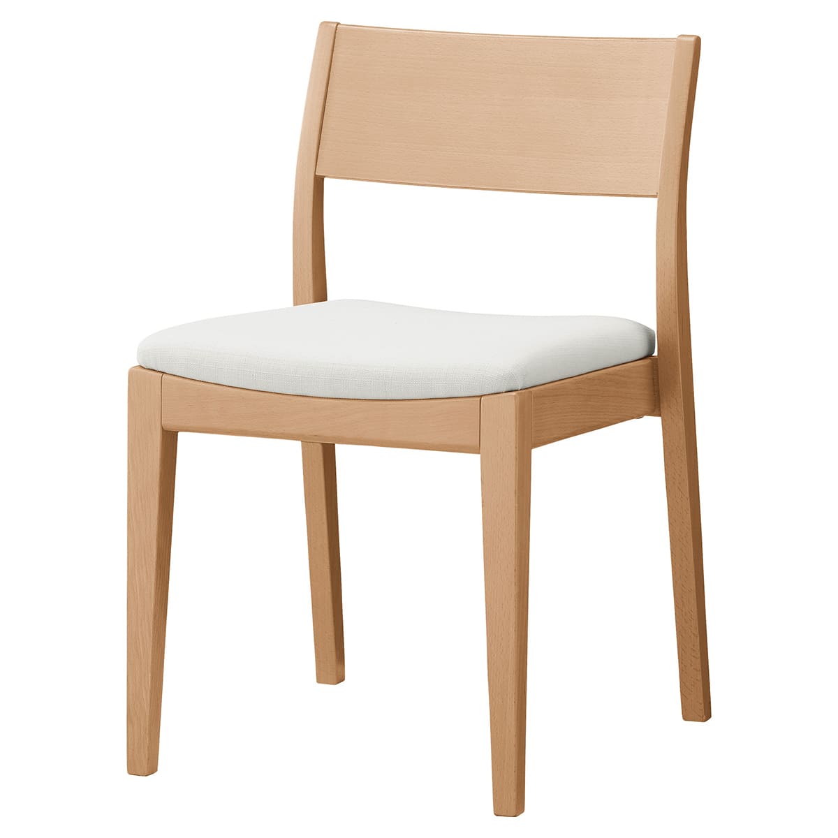 セレン アームレスチェア ウッドパネル｜アダルの木製椅子