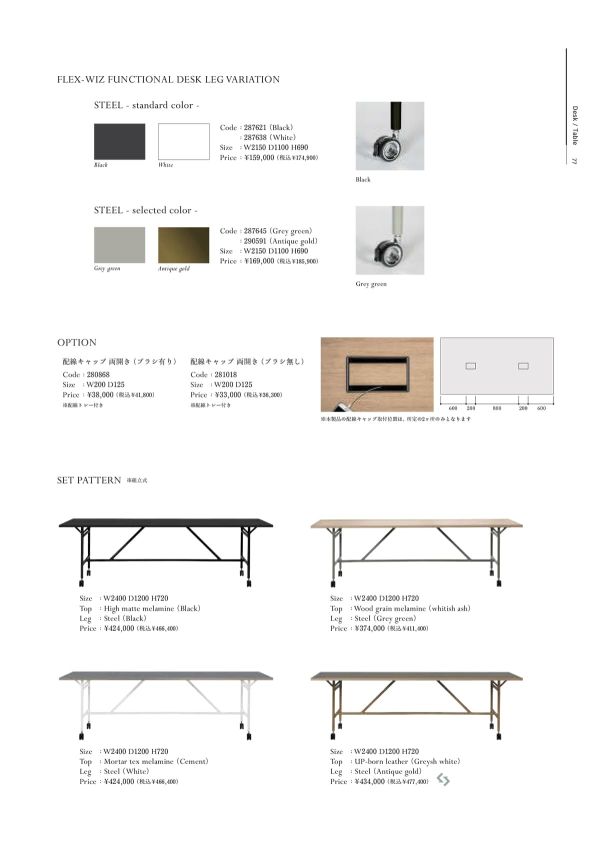 フレックスウィズ ファンクショナルデスクのカタログ画像-2