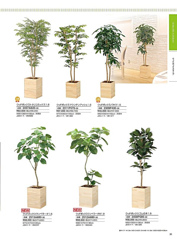 ウッドボックスゴムの木1.8 2458P580のカタログ画像-1