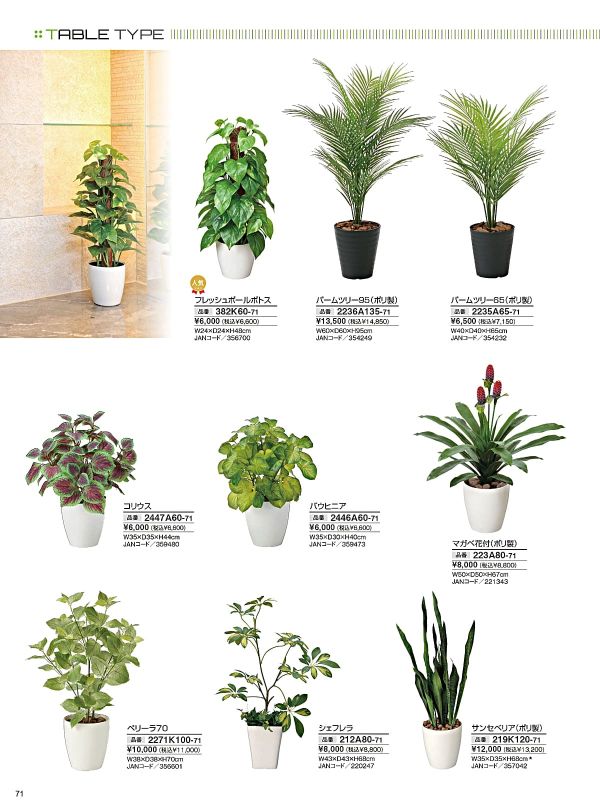 パームツリー95（ポリ製）2236A135のカタログ画像-1