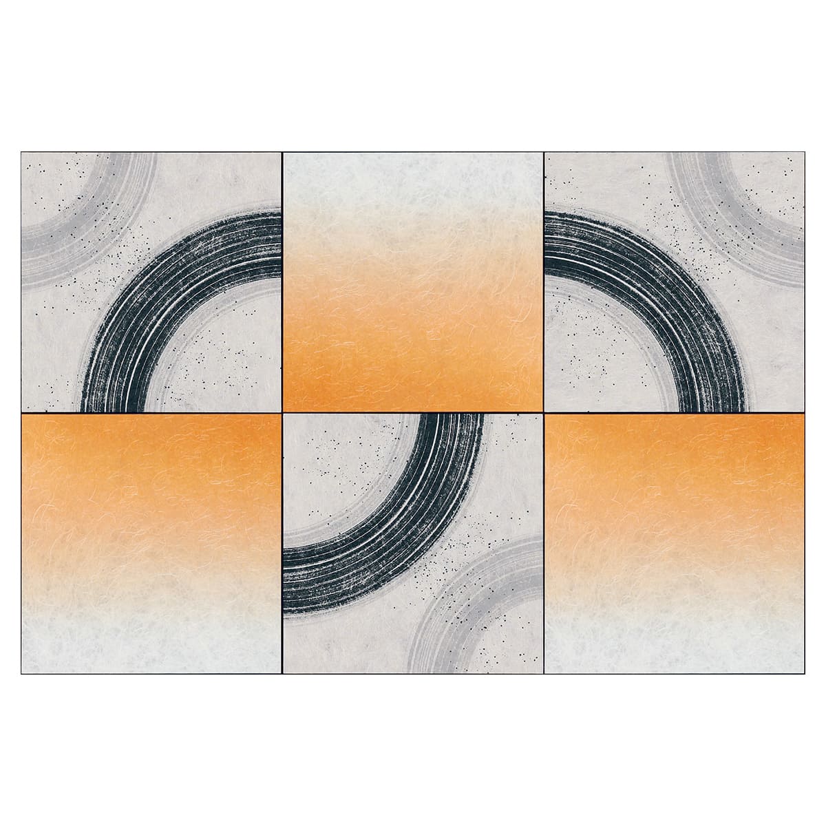 連接パネル 和紙 45角6連 AM6444-画像1