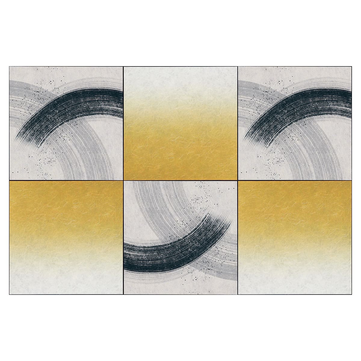 連接パネル 和紙 45角6連 AM6450-画像1