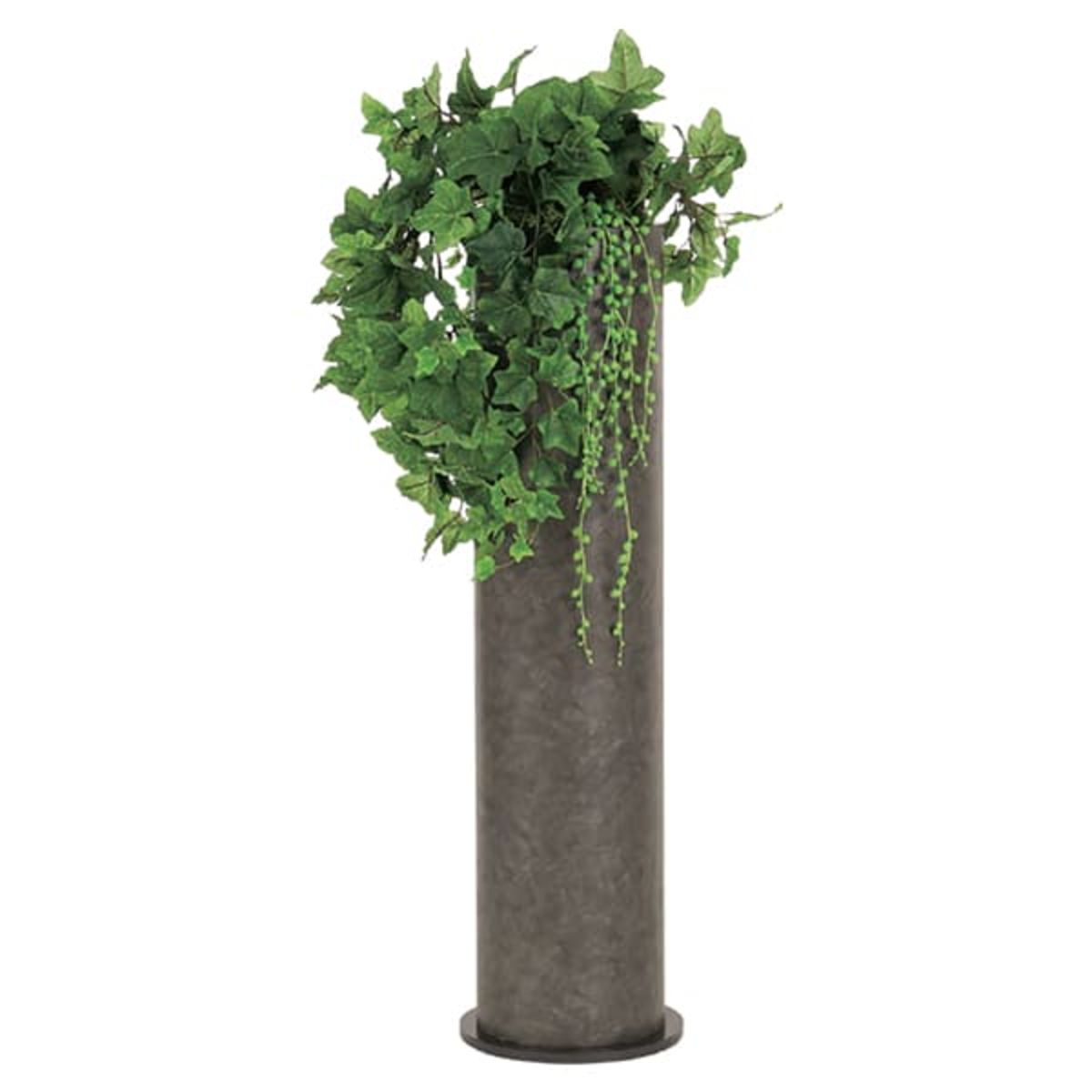 グリーン装飾スタンド 円筒プランター GR2540-画像1