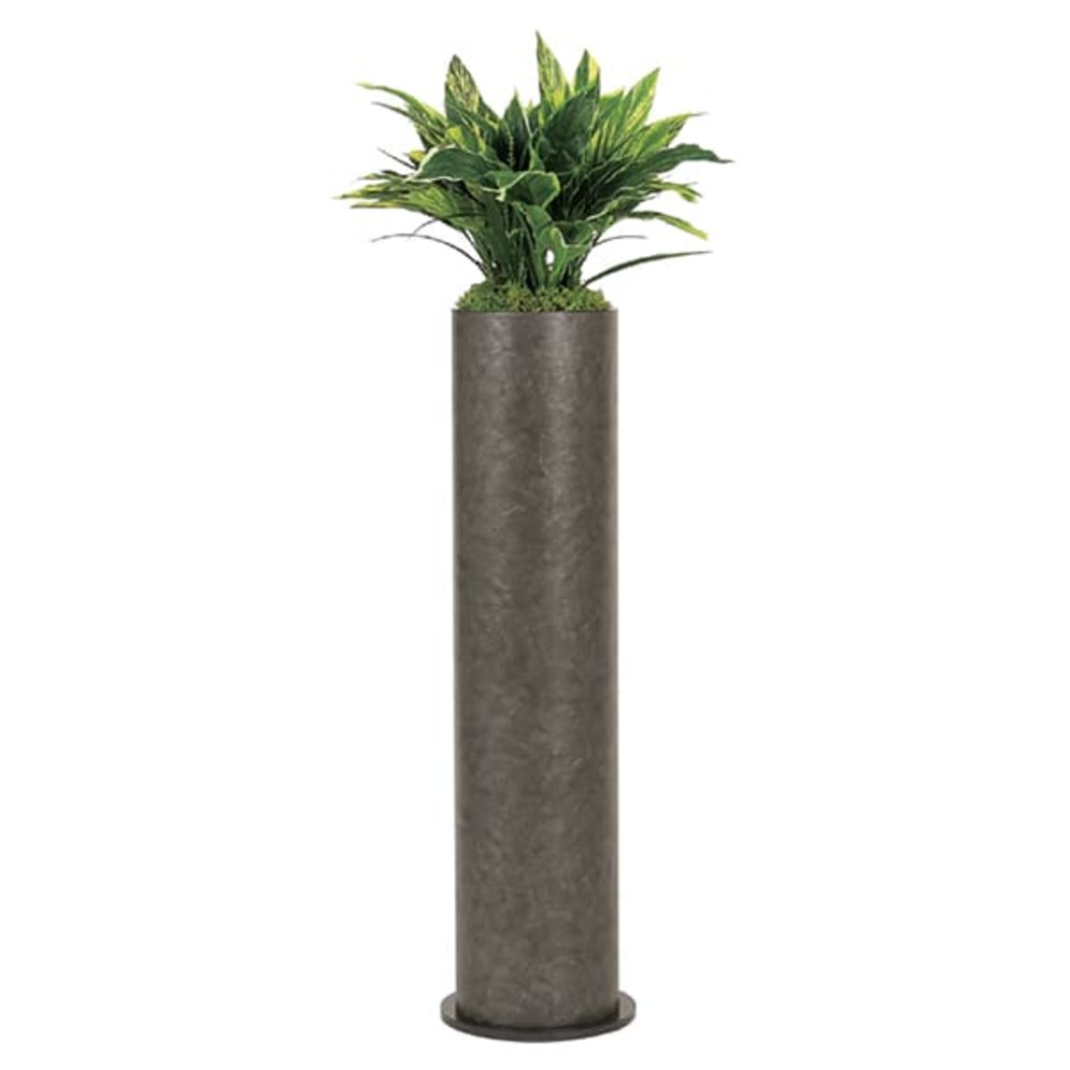 グリーン装飾スタンド 円筒プランター GR2544-画像1