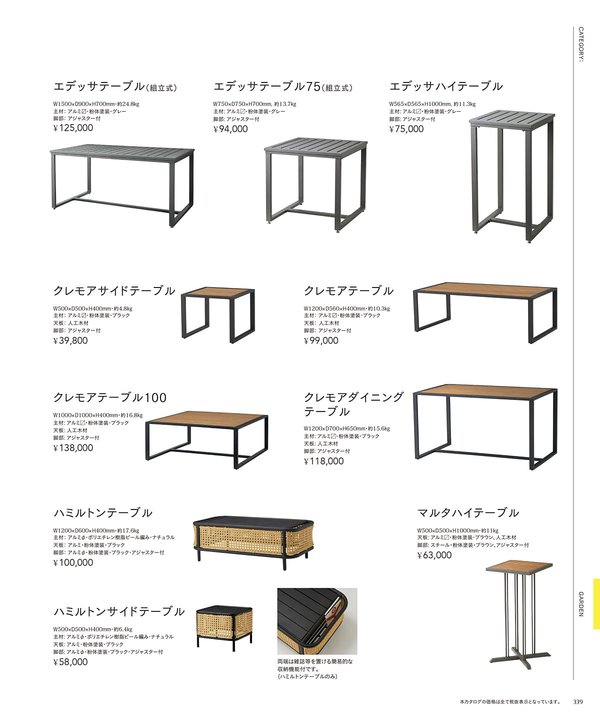 マルタハイテーブル｜チェリー（桜屋工業）