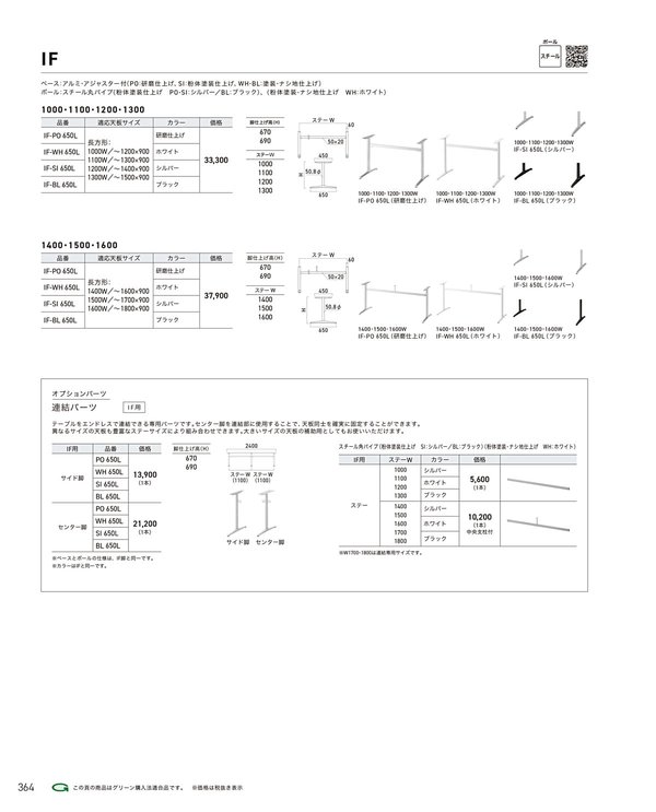 IF-650L W1200 BL・WH・SI・POのカタログ画像-1