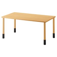 昇降アジャスター付・抗ウイルステーブル MG脚 塩ビソフトエッジ