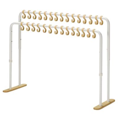 高さが変わるフックスタンド 2列 S字フック付き