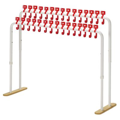 高さが変わるフックスタンド 2列 横型フック付き