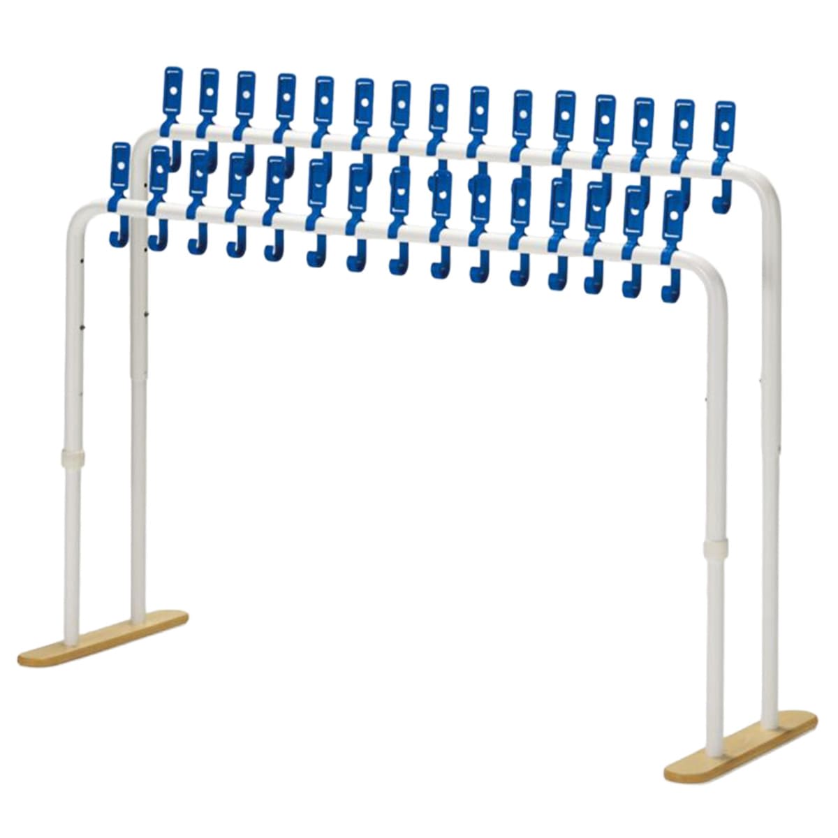 高さが変わるフックスタンド 2列 縦型フック付き-画像1