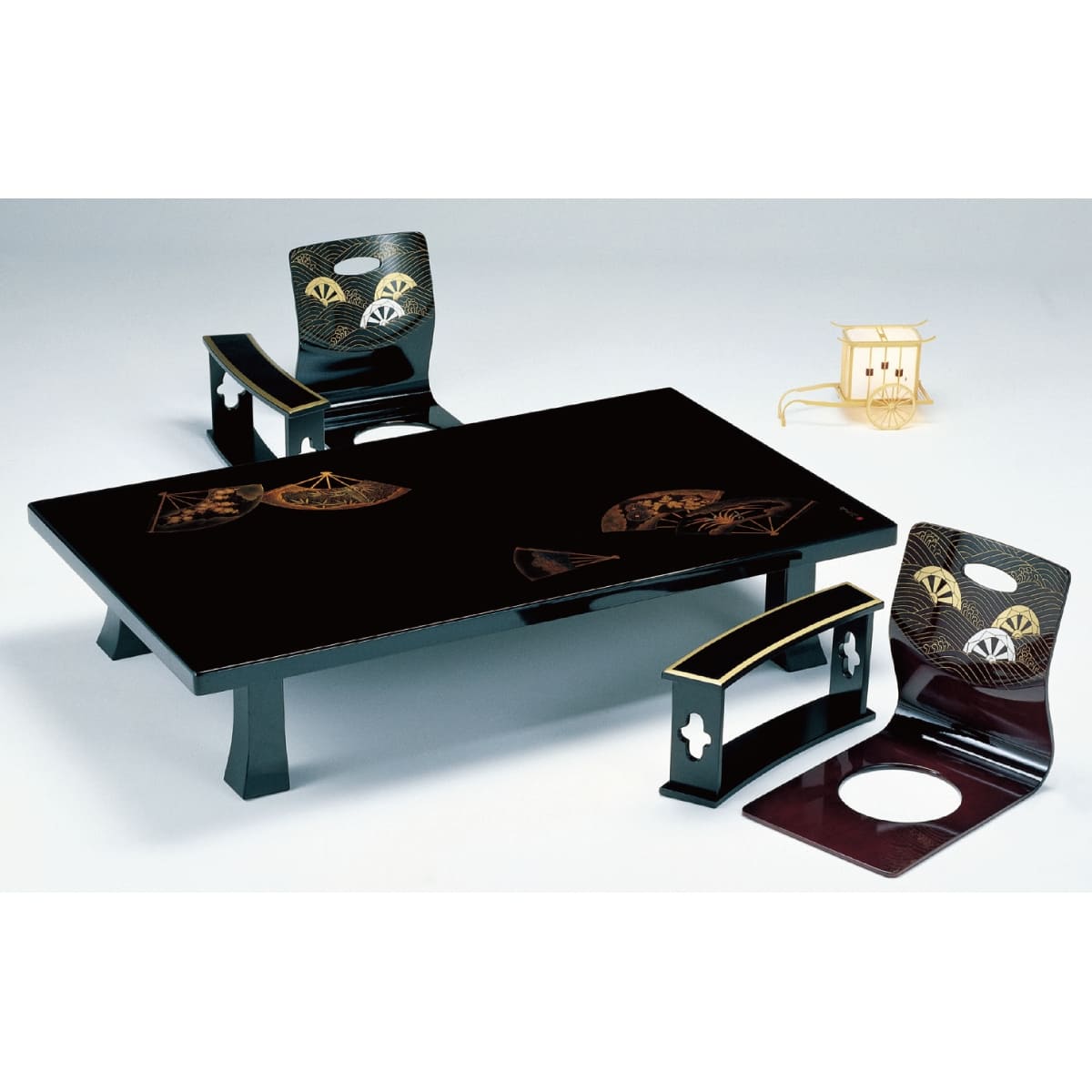 末広 うるし沈金（御所京脚型）-画像1