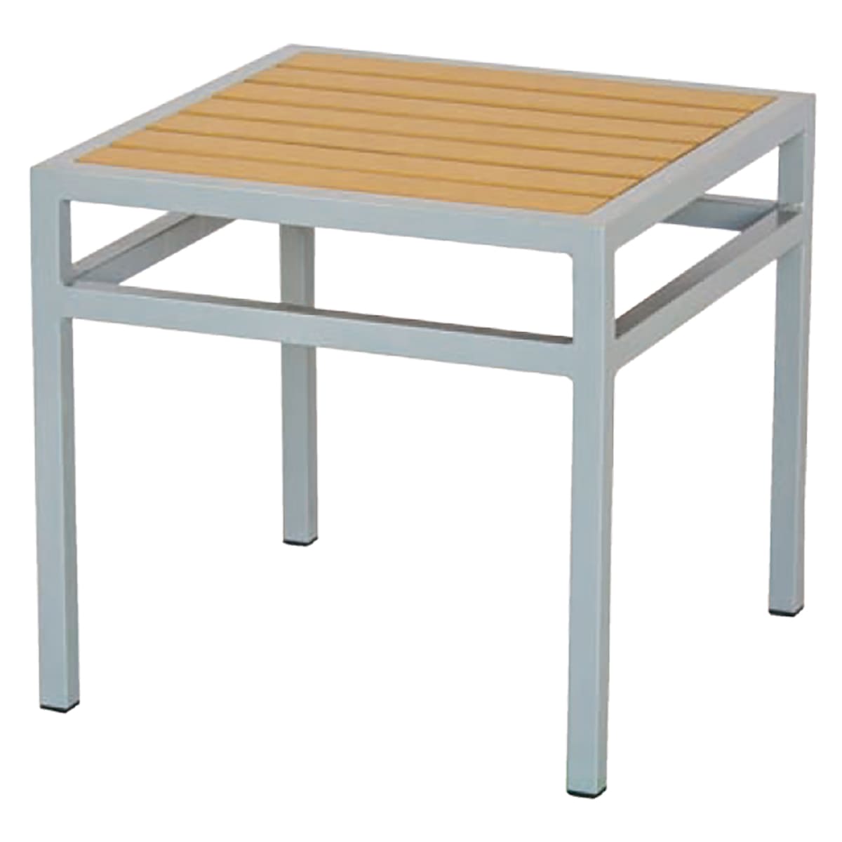 ソレイユ 角型カフェテーブル 木目樹脂-画像1