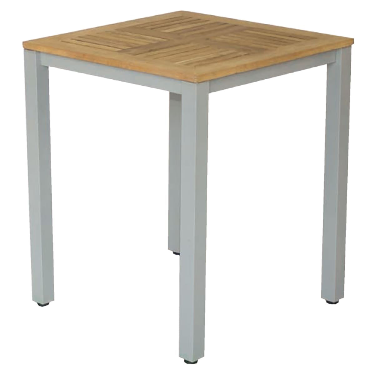 ソレイユ 角型カフェテーブル チーク天板-画像1