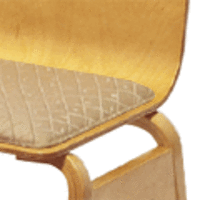 ベージュ（布）／白木