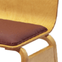 ブラウンレザー／白木