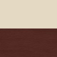 アイボリー/ブラウン