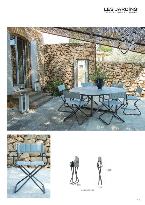 レ・ジャルダン バスタンガージュ ディレクターチェアのカタログ画像-2