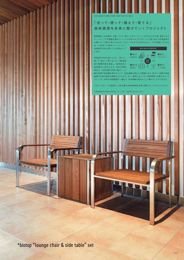 ビオトープ プラス・アイシリーズ ラウンジチェアのカタログ画像-2