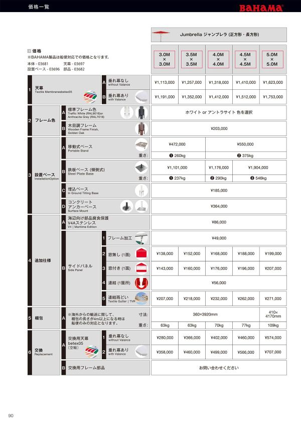 バハマ用 鉄板ベース 290kgのカタログ画像-1