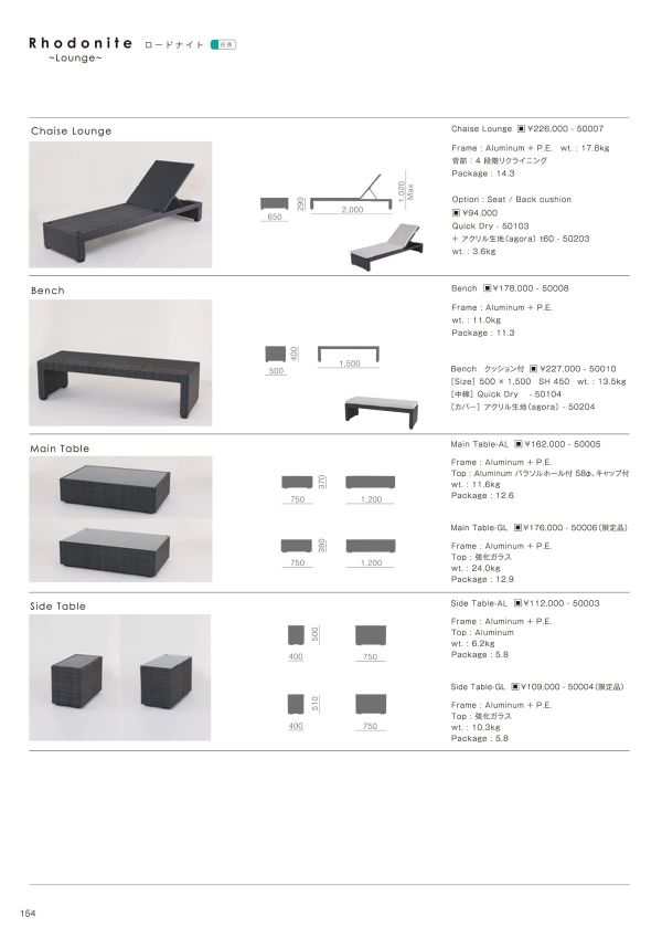 テソロ ロードナイト ベンチのカタログ画像-1