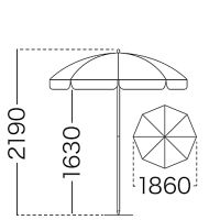 FP40A Mサイズ8本骨（ガーデン用）