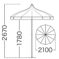 FP45PD 12本骨（ガーデン用）