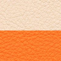 アイボリー/オレンジ