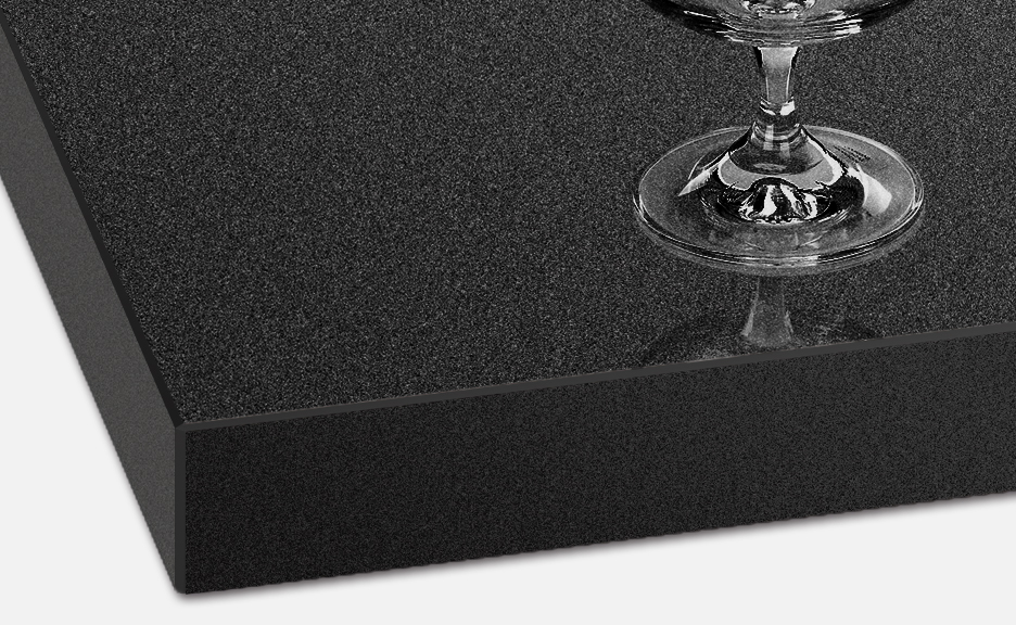 鏡面メラミン天板（樹脂エッジ）ブラック （メタリック）AH-MBMG