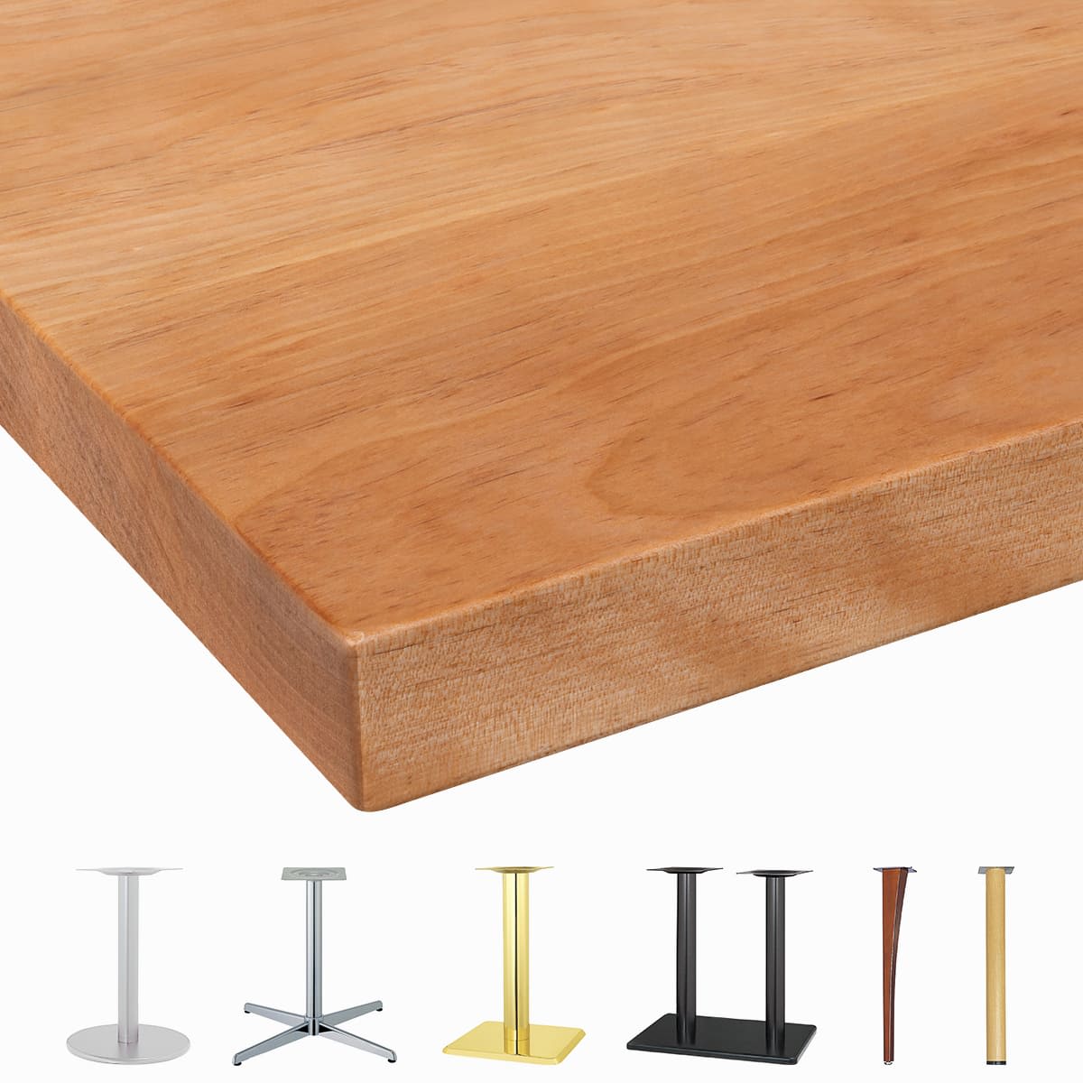 無垢材天板 バーチ（アメリカ・カバ）赤白源平 BI-WDSW-画像1