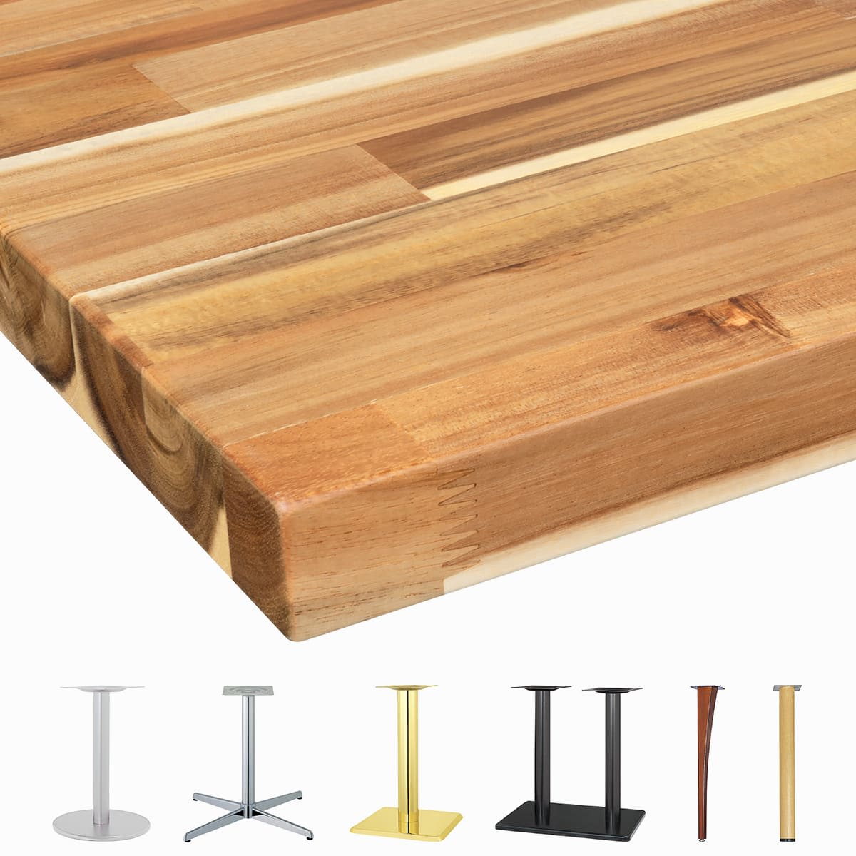 集成材天板 アカシア（節有・白太有）AC-WDEW-画像1