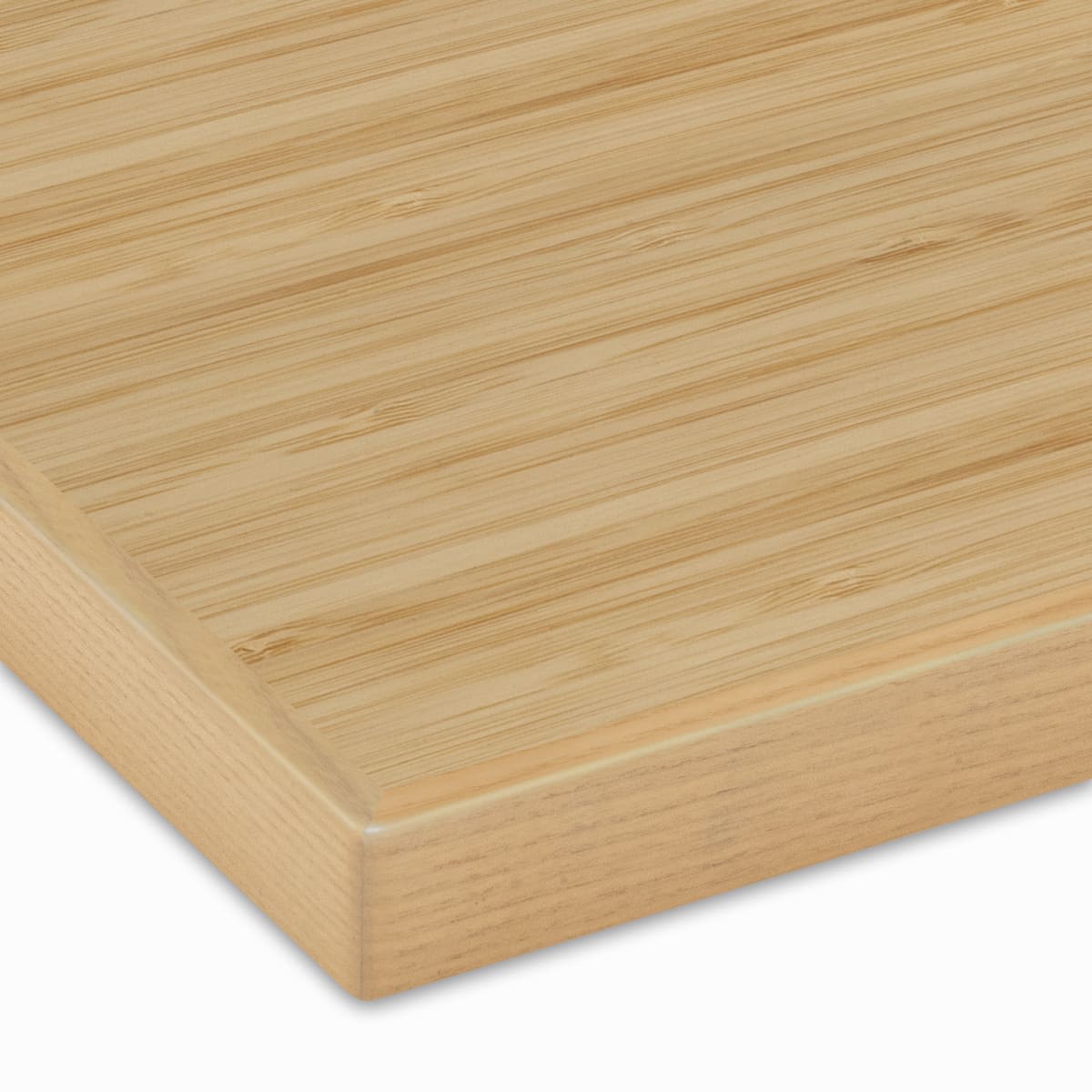 天然木突板天板（木製エッジ）バンブーウッド BA-WDVE-WF 天板のみ-画像1