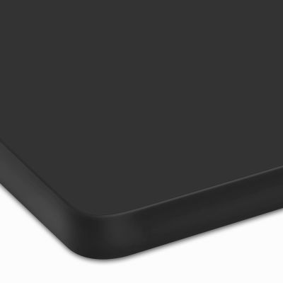 無地メラミン天板（ソフトエッジ）マットブラック BL-MT-NS 天板のみ