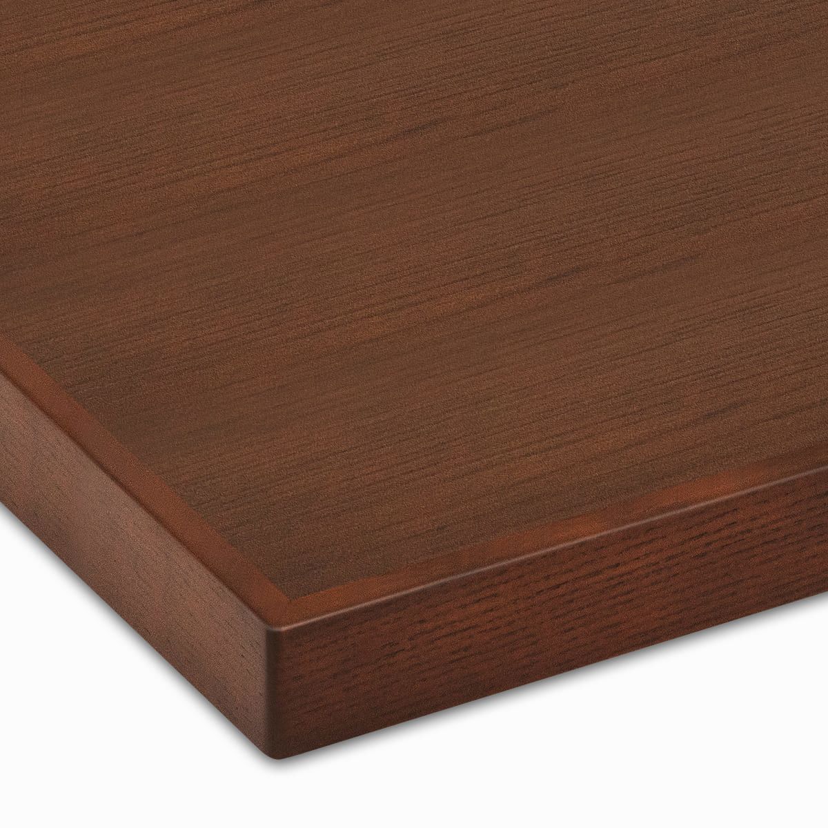 天然木突板天板（木製エッジ）ブラウン BR-WDVE-WF 天板のみ-画像1
