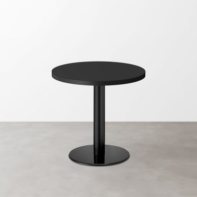 スナックテーブル（φ600）マットブラック 丸形ベース脚セット