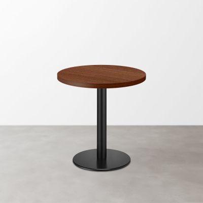 木目 スナックテーブル（φ500）ブラウン 丸形ベース脚セット