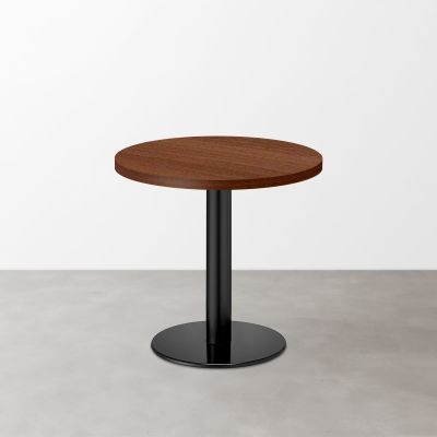 木目 スナックテーブル（φ600）ブラウン 丸形ベース脚セット