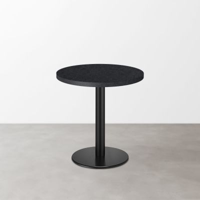 鏡面 スナックテーブル（φ500）ダークネイビー 石目調 丸形ベース脚セット