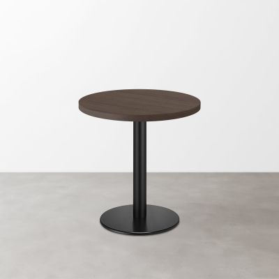 木目 スナックテーブル（φ500）グレイッシュブラウン 丸形ベース脚セット