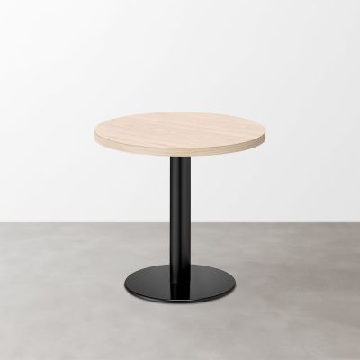 木目 スナックテーブル（φ600）グレイッシュナチュラル 丸形ベース脚セット