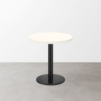 大理石柄 スナックテーブル（φ500）ナチュラルマーブル（グロス）丸形ベース脚セット