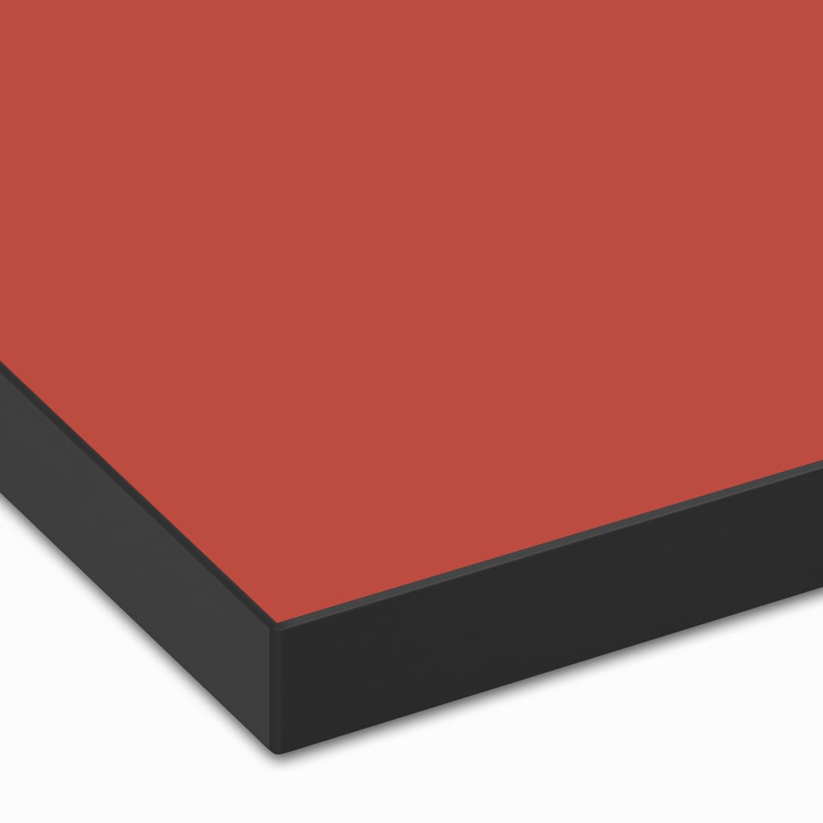 無地メラミン天板（樹脂エッジ）中華朱色 CR-MT-AH 天板のみ-画像1