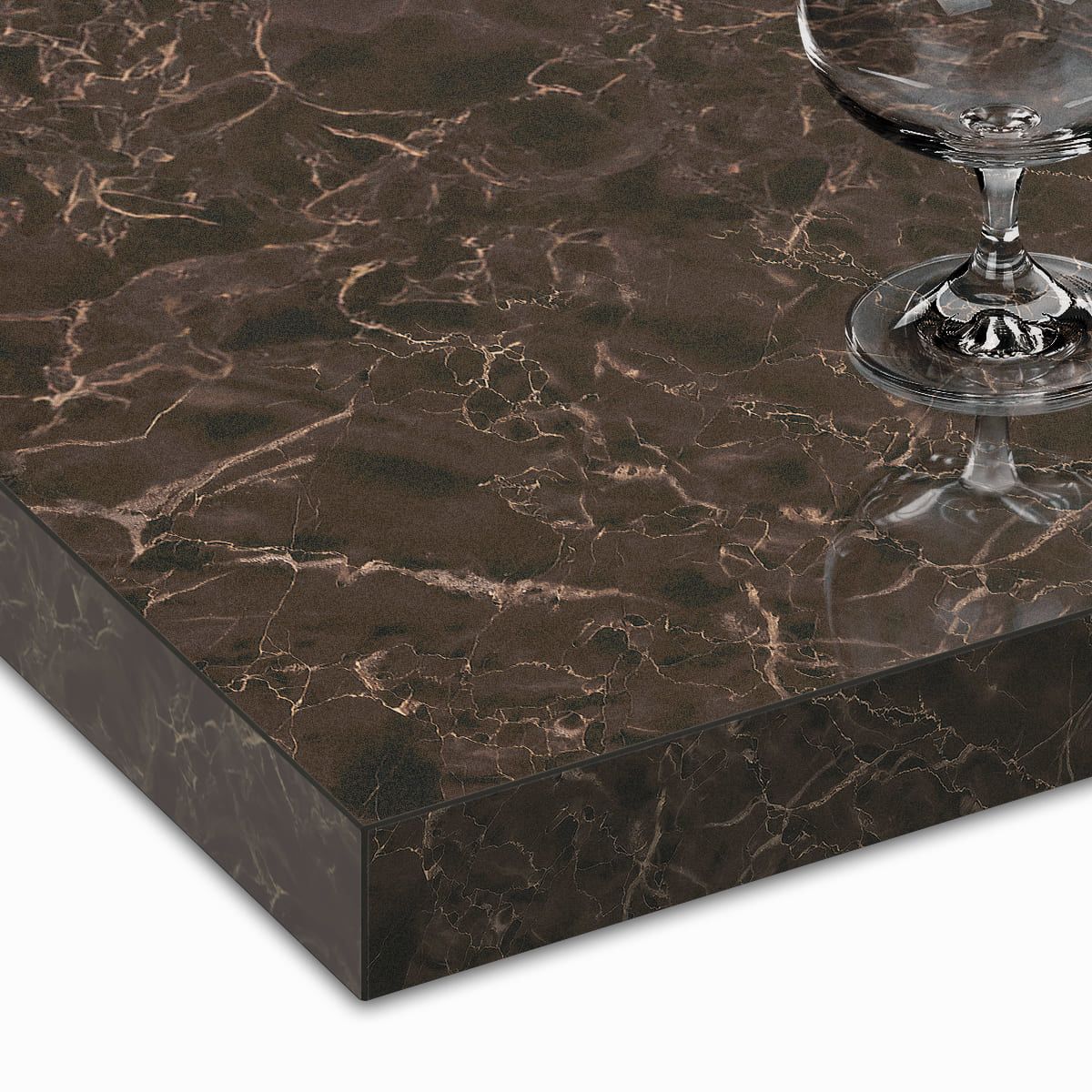 大理石柄天板（共巻きエッジ）ダークマーブル（グロス）DA-MAGL-MC 天板のみ-画像1
