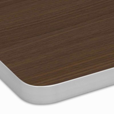 木目メラミン天板（アルミエッジ）ダークブラウン DB-WD-ALSF 天板のみ