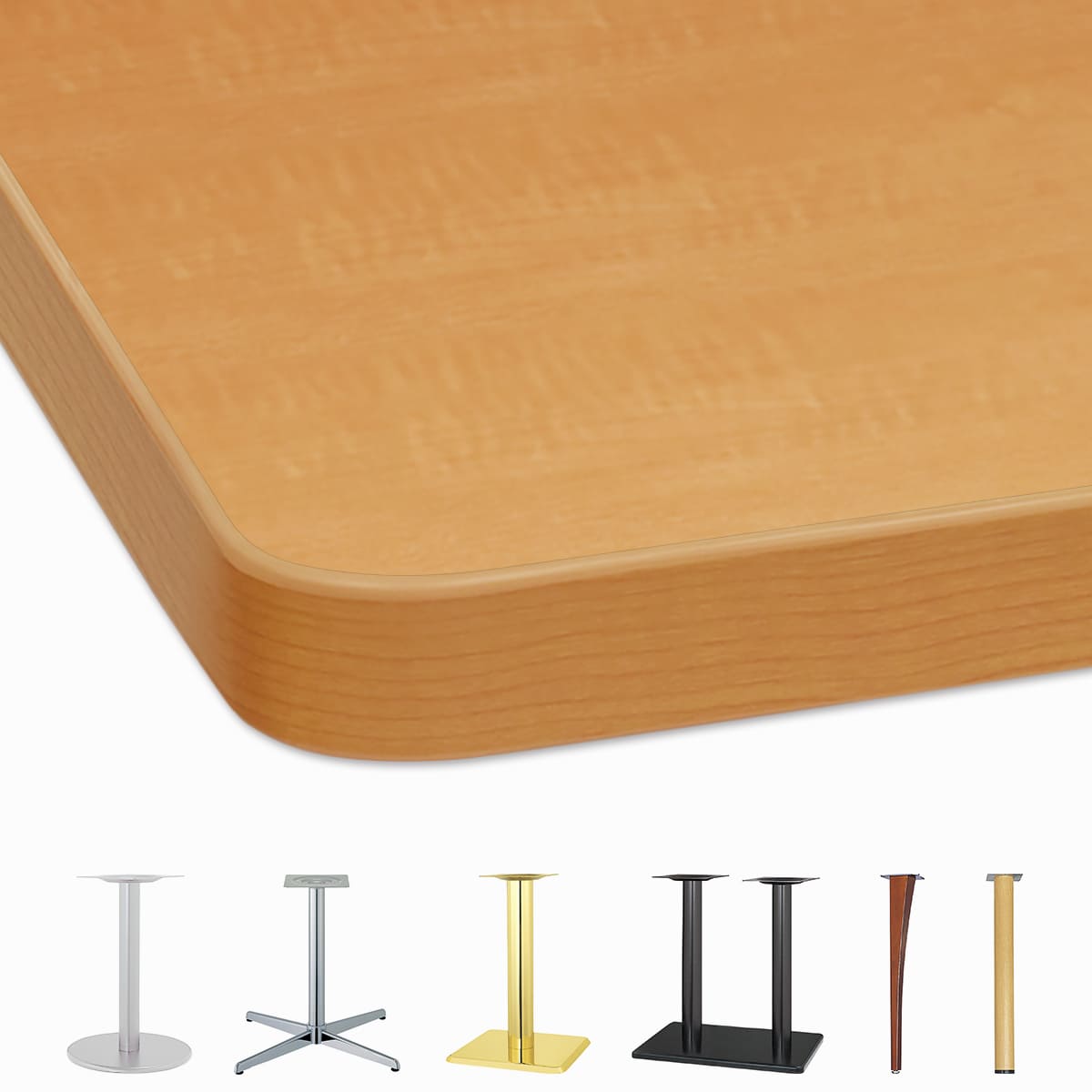 メラミン天板（厚口ソフトエッジ）5N系色 DS-M5N-画像1