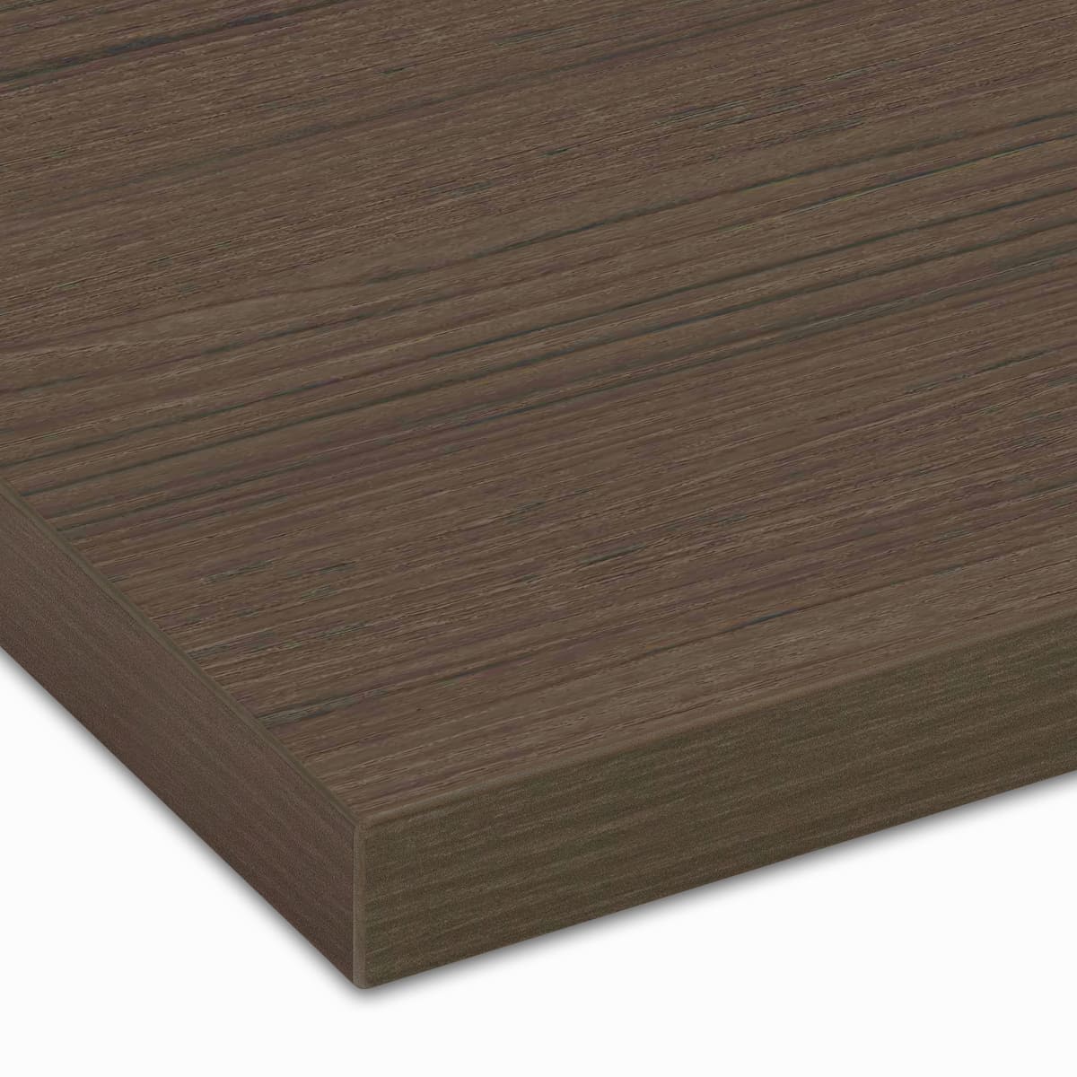 木目メラミン天板（樹脂エッジ）グレイッシュブラウン GBR-WD-AH 天板のみ-画像1